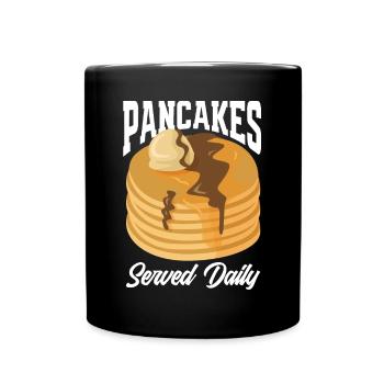 Funny Pancake Pancakes Gift - Full Colour Mug - black - Front