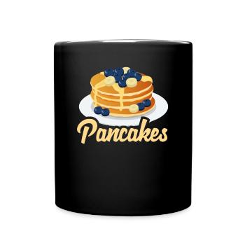 Funny Pancake Pancakes Gift - Full Colour Mug - black - Front
