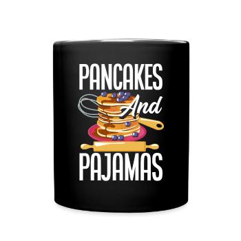 Funny Pancake Pancakes Gift - Full Colour Mug - black - Front