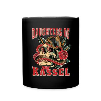 Kassel Power-Frau daughters of Kassel - Tasse einfarbig - Schwarz - Vorne
