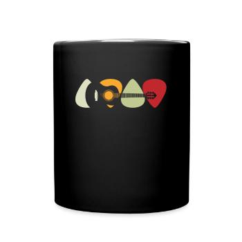 Guitare électrique Guitariste Guitare acoustique Musicien - Mug uni - noir - Devant