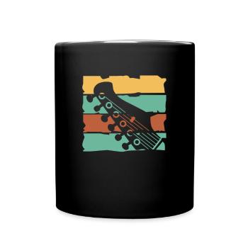 Guitare électrique Guitariste Guitare acoustique Musicien - Mug uni - noir - Devant