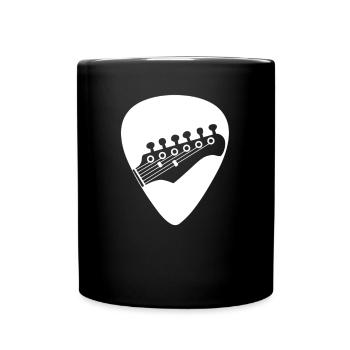 Guitare électrique Guitariste Guitare acoustique Musicien - Mug uni - noir - Devant