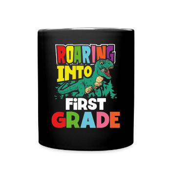With roar In The 1st class - Full Colour Mug - black - Front
