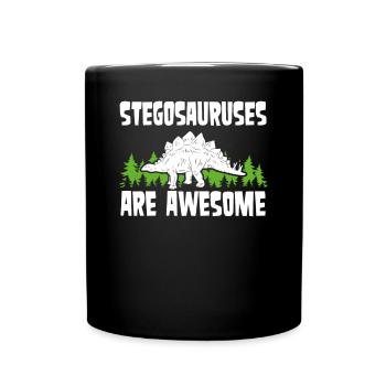 Stegosaurus Ist Toll - Tasse einfarbig - Schwarz - Vorne