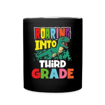 Dröhnen In Die 3. Klasse - Tasse einfarbig - Schwarz - Vorne