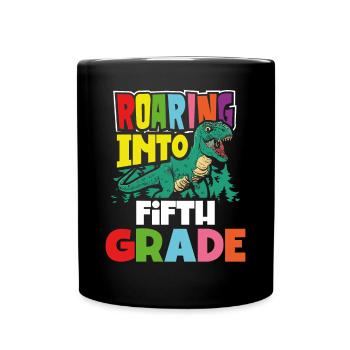 Aufbruch In Die 5. Klasse - Tasse einfarbig - Schwarz - Vorne