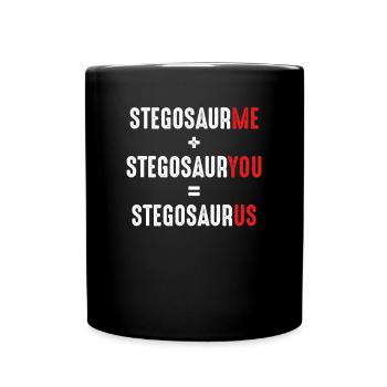 Stegosaurus-liebe - Tasse einfarbig - Schwarz - Vorne