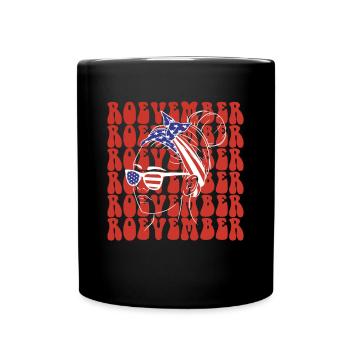 Roevember USA Flag America Flag Féminisme - Mug uni - noir - Devant