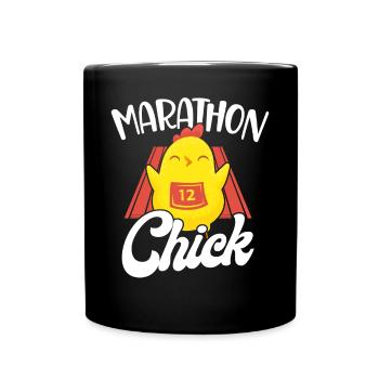 Running Runner Half Marathon - Tasse einfarbig - Schwarz - Vorne