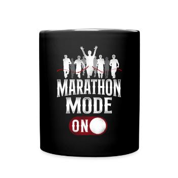 Running Runner Half Marathon - Tasse einfarbig - Schwarz - Vorne