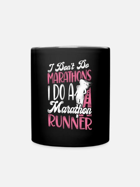 Running Runner Semi-Marathon - Mug uni - noir
