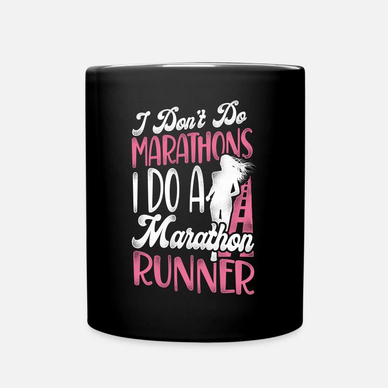 Running Runner Semi-Marathon - Mug uni - noir