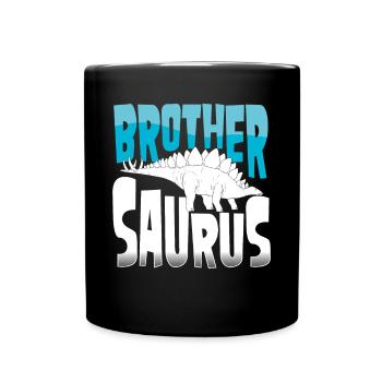 Bruder Stegosaurus - Tasse einfarbig - Schwarz - Vorne