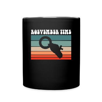 Roevember Time Vintage Retro Frauen Symbol - Tasse einfarbig - Schwarz - Vorne