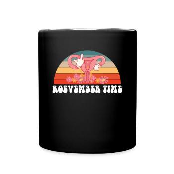 Roevember Time Vintage Rétro Femmes Symbole - Mug uni - noir - Devant