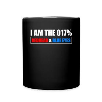 À 0,17% Redhead & Blue Eyes - Mug uni - noir - Devant