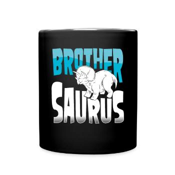 Bruder Triceratops - Tasse einfarbig - Schwarz - Vorne