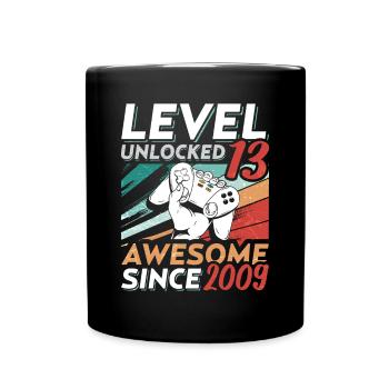 Level 13 Birthday 13 Year Old 2009 Gaming Video - Tasse einfarbig - Schwarz - Vorne