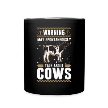 Peut parler spontanément de Vaches Vaches D’élevage Vaches - Mug uni - noir - Devant