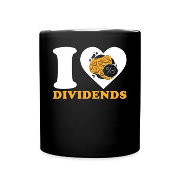 Dividend Shareholder Shares - Full Colour Mug - black - Front