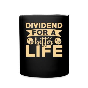 Dividend Shareholder Shares - Full Colour Mug - black - Front