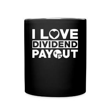 Dividend Shareholder Shares - Full Colour Mug - black - Front