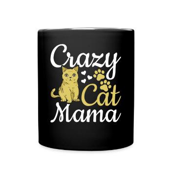 Chat Maman Mignon Chat Maman Chat Amoureux I - Mug uni - noir - Devant