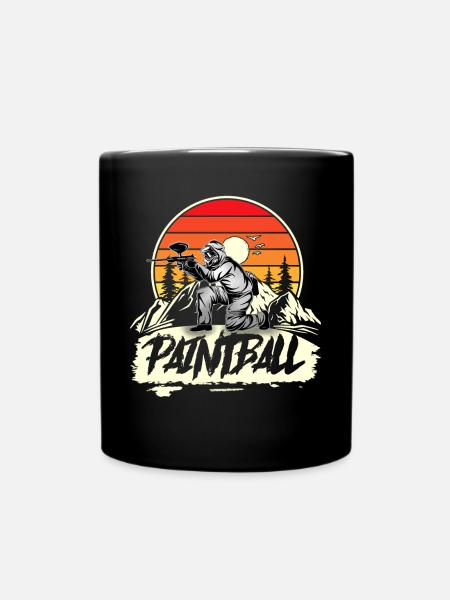 Paintball - Tasse einfarbig - Schwarz