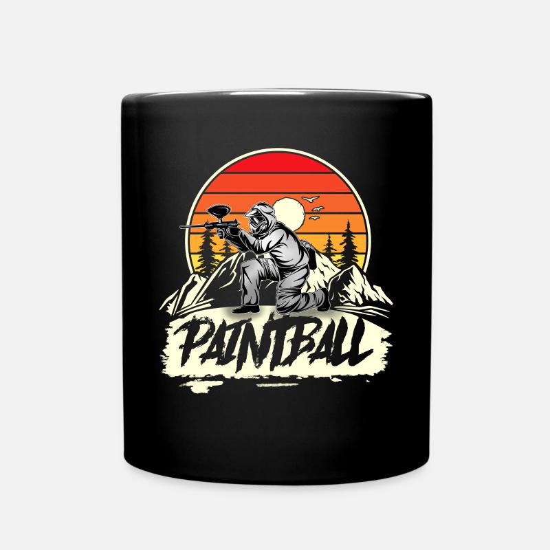 Paintball - Tasse einfarbig - Schwarz