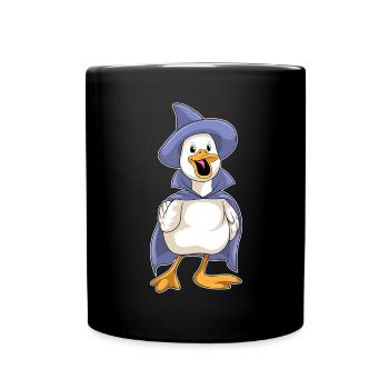 Canard Halloween Sorcière - Mug uni - noir - Devant