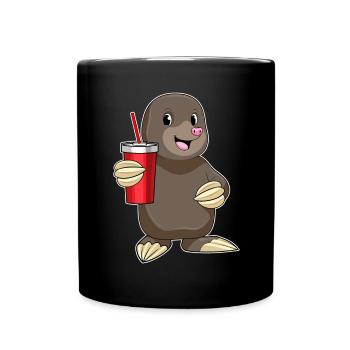 Mole cup to go - Full Colour Mug - black - Front
