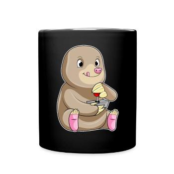 Mole Gamer Joystick - Full Colour Mug - black - Front