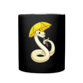 Snake Umbrella - Full Colour Mug - black - Front