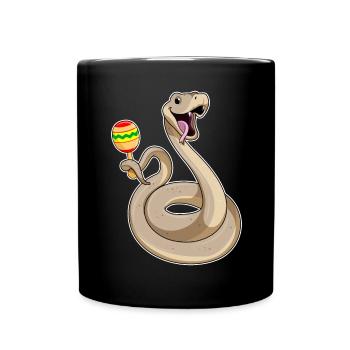 Musique de Serpent Musicien - Mug uni - noir - Devant