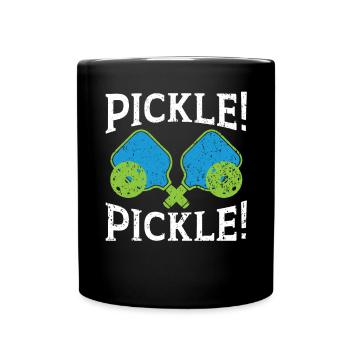 Pickle Pickle Paddle Entraîneur sportif Pickleball Joueur - Mug uni - noir - Devant