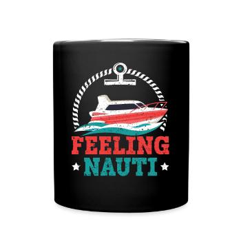 Sentiment Nauti Capitaine de navire Marin Marin - Mug uni - noir - Devant