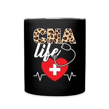 Infirmière auxiliaire médicale certifiée À vie de l’AIIC - Mug uni - noir - Devant