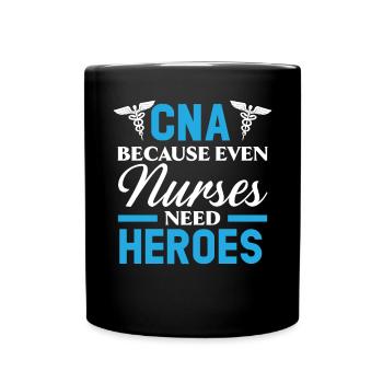 AIIC parce que même les infirmières ont besoin de héros Job Hospital - Mug uni - noir - Devant