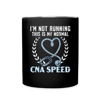 Je n’exécute pas C’est ma vitesse CNA normale - Mug uni - noir - Devant