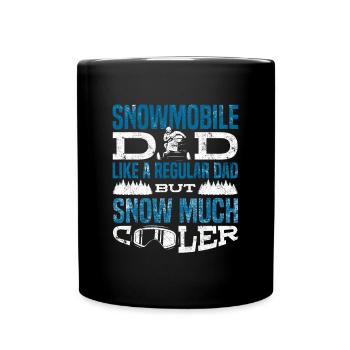 Snowmobile Riding Snowmobiling Snow Much Cooler - Tasse einfarbig - Schwarz - Vorne