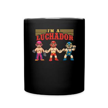 Lucha Libre Wrestling Mexikanischer Luchador - Tasse einfarbig - Schwarz - Vorne