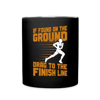 Running Runner Semi-Marathon - Mug uni - noir - Devant