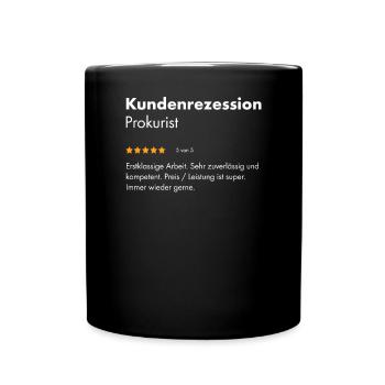 Prokurist I Prokura juristisches Motiv für - Tasse einfarbig - Schwarz - Vorne
