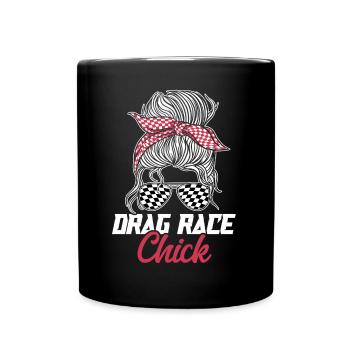 Racing Race Sunglasses Girl Drag - Full Colour Mug - black - Front