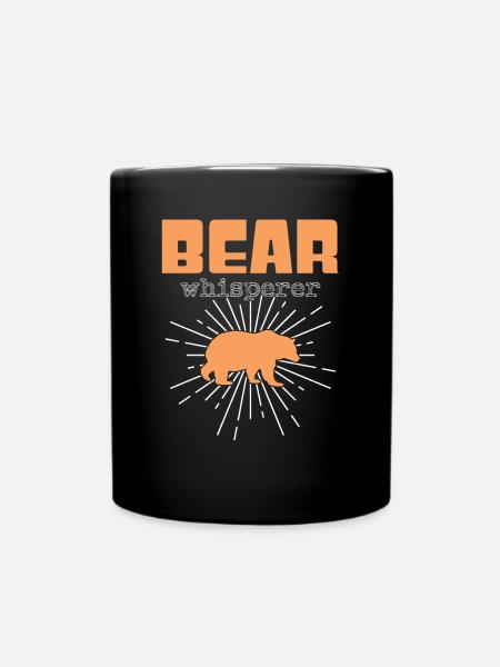 Bär Flüsterer - Tasse einfarbig - Schwarz