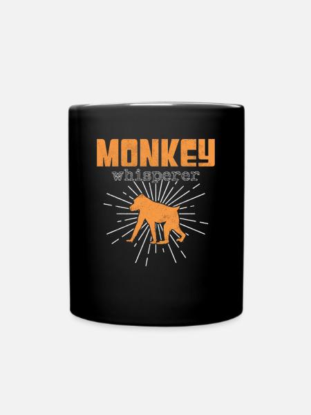 Affen Flüsterer - Tasse einfarbig - Schwarz