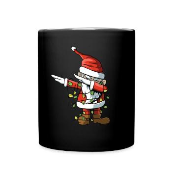 Dabbing Père Noël - Mug uni - noir - Devant