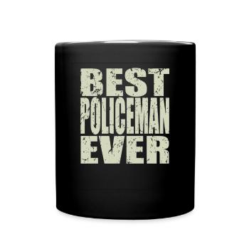 Best Policeman ever Policeman Gift - Full Colour Mug - black - Front