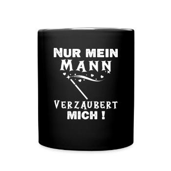 Witziger Hexe Halloween Hexen Spruch - Tasse einfarbig - Schwarz - Vorne